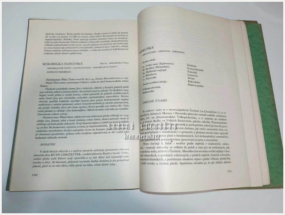 ATLAS TRŽNÍCH ODRŮD OVOCNÝCH PRO ČESKOSLOVENSKO (Karel Kamenický) | Odborný pomologický atlas