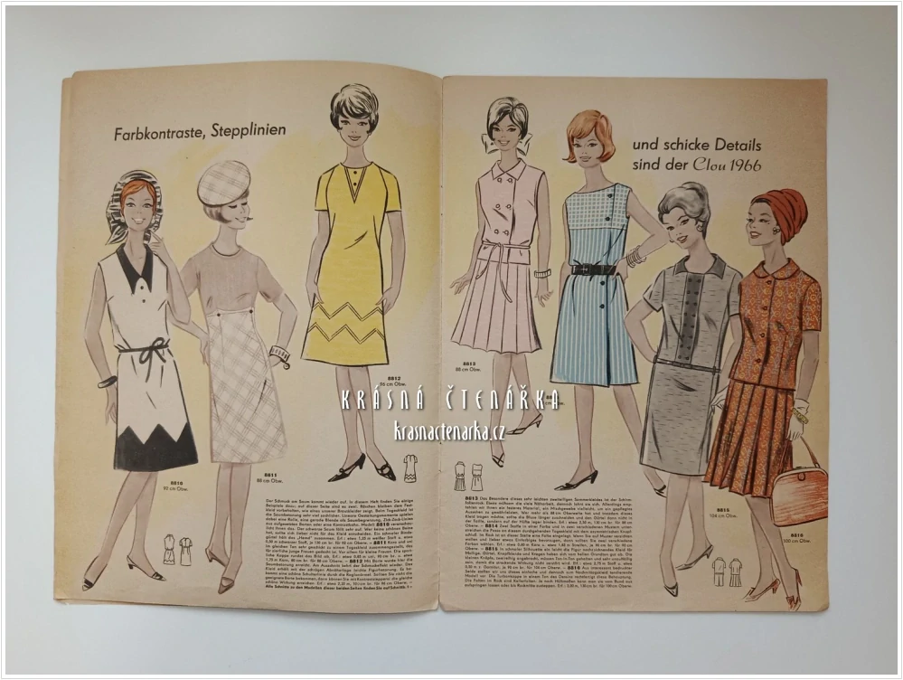 MODE UND SCHNITT Heft 088/1966| Módní časopis s krejčovskými střihy z NDR