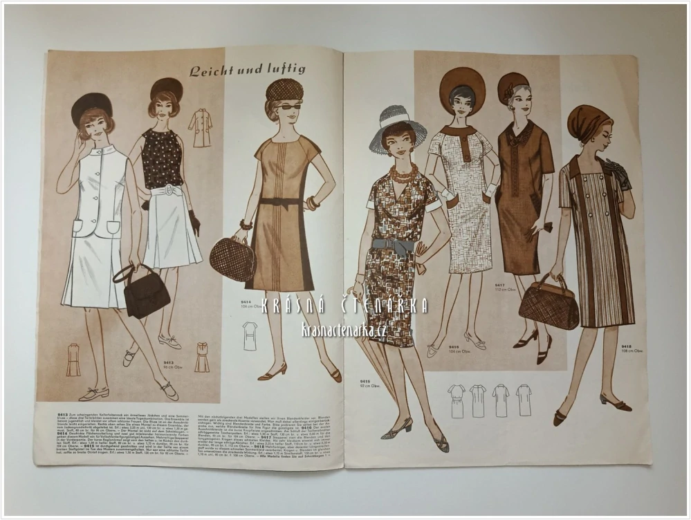 MODE UND SCHNITT Heft 094/1967 | Módní časopis s krejčovskými střihy z NDR