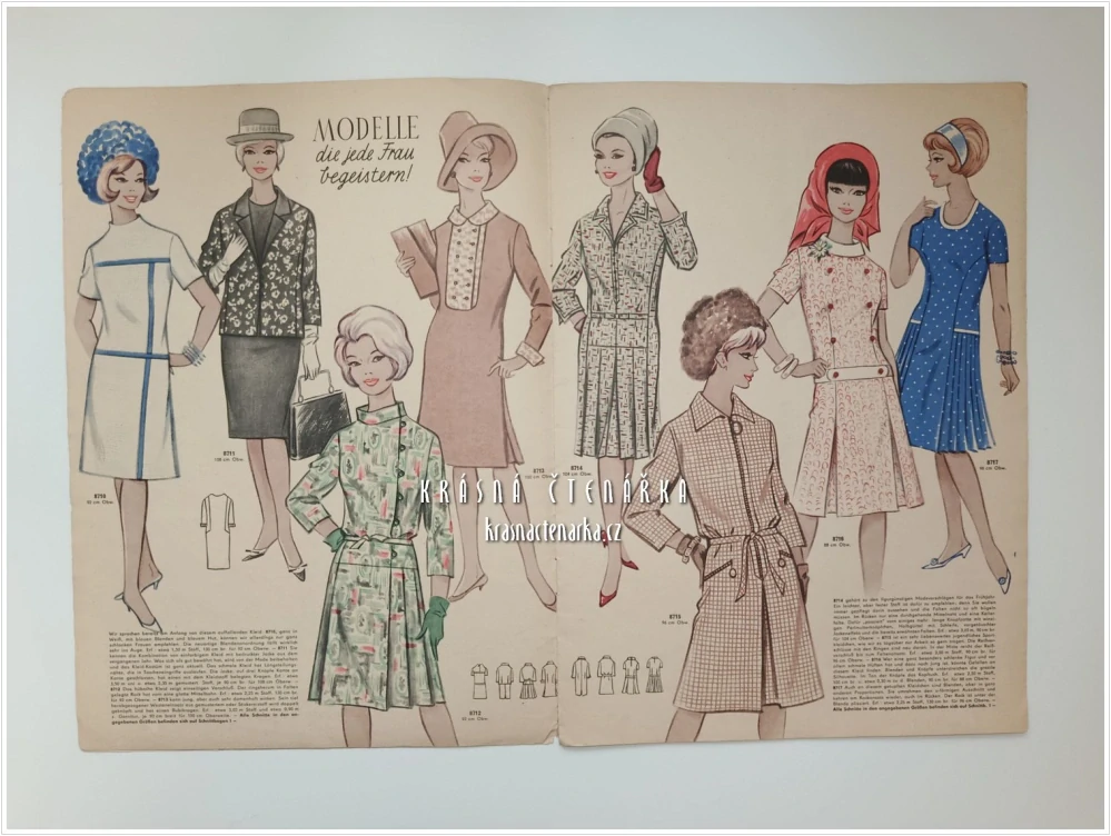 MODE UND SCHNITT Heft 087/1966 | Módní časopis s krejčovskými střihy z NDR