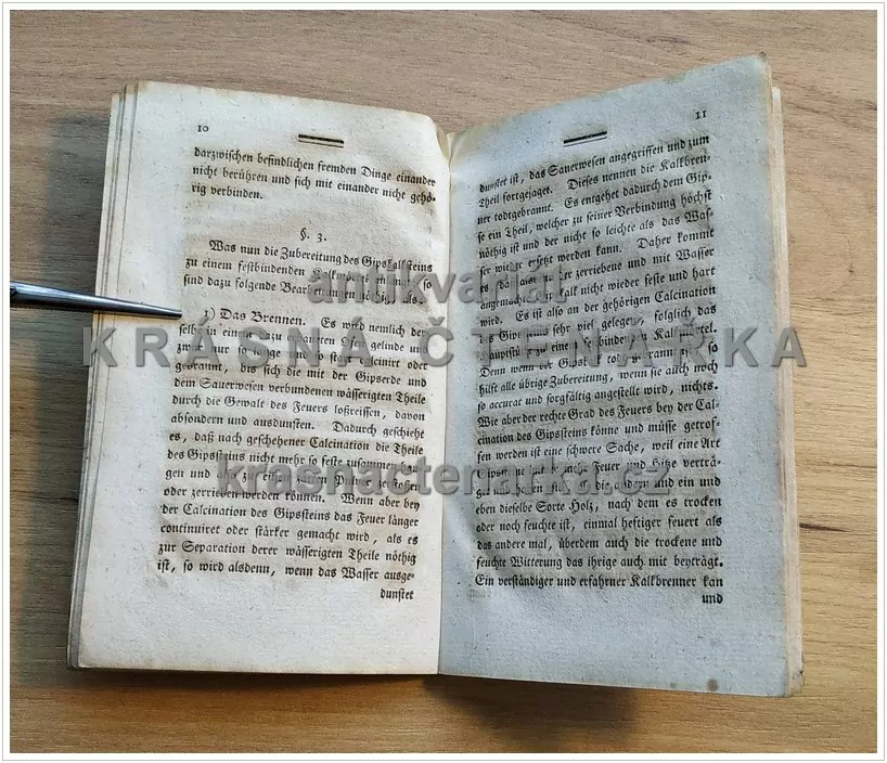 ZUBEREITUNG DES KALKS ... (Huth Johann C.), vydáno 1777