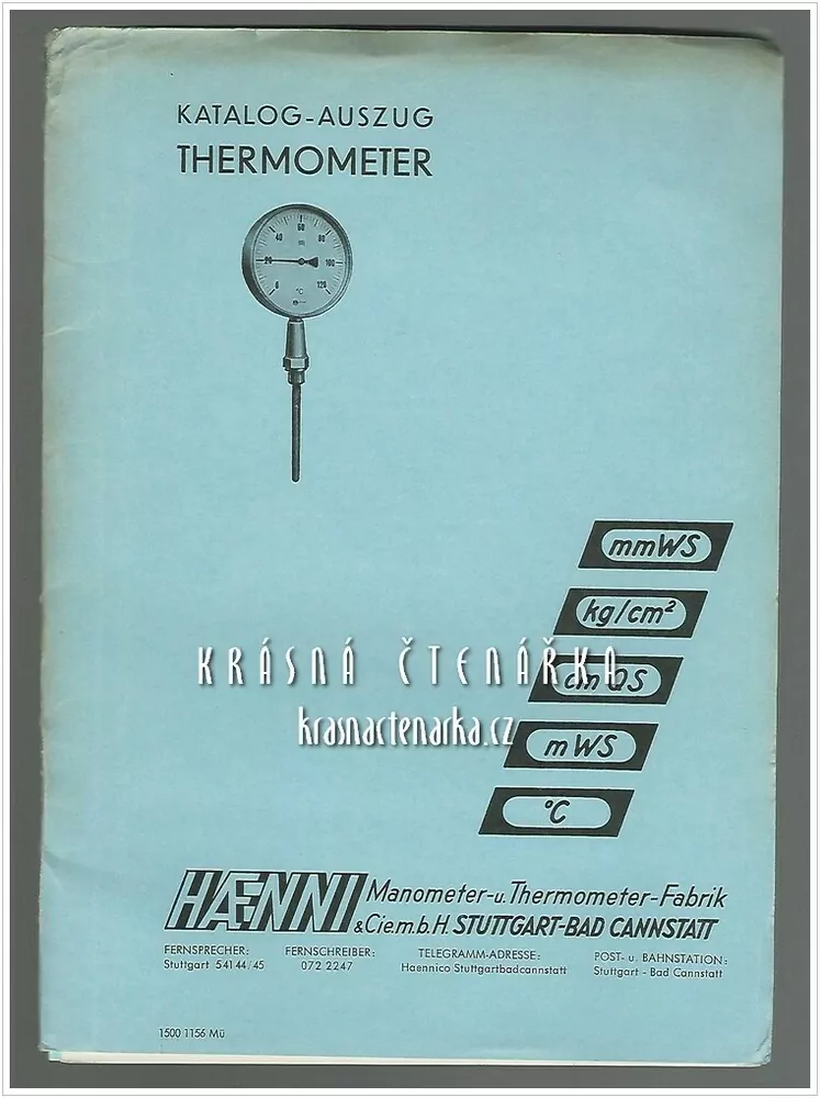 Katalog HAENNI: THERMOMETER