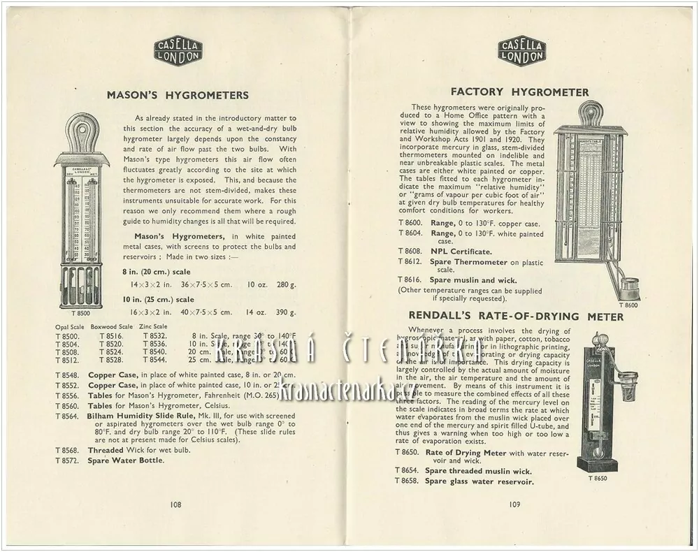 Katalog: METEOROLOGICAL INSTRUMENTS (3 ks)