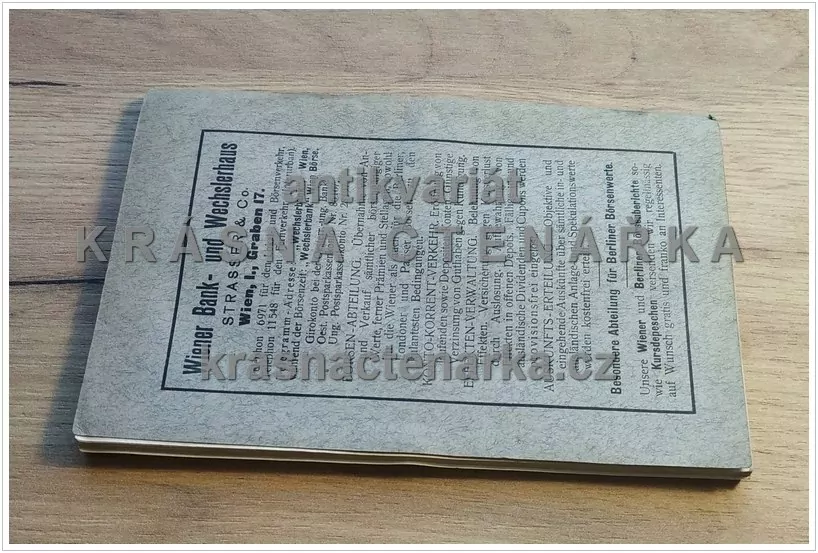 STRASSER´S TASCHENBUCH DER WIENER BÖRSE 1913 (Der Inhalt umfasst sämtliche Papiere der Wiener Börse)
