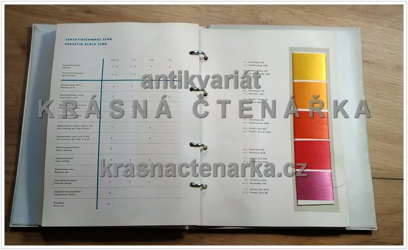 CHEMAPOL (vzorník barev pro textílie) 