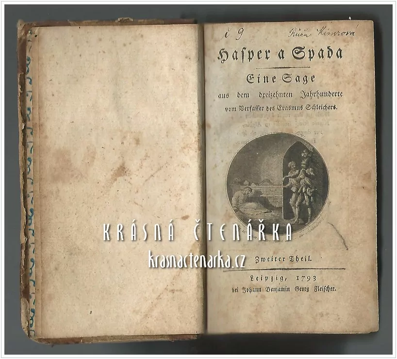 HASPER A SPADA, Eine Sage aus dem dreizehnten Jahrhunderte ... II. (Cramer Karl Gottlob), vydáno 1793