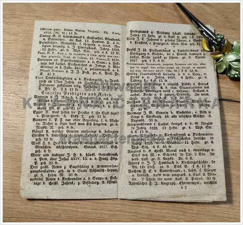 VERZEICHNIß VON RÖMISCH - KATHOLISCHEN BÜCHERN (J. D. Schöpsische, Zittau)