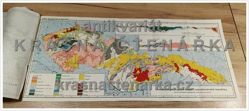 Přehledná geologická mapa ČESKOSLOVENSKÉ REPUBLIKY 