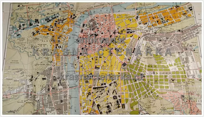 MAPA: PRAHA, Orientirungs-Plan der königl. Hauptstadt Prag samt den Vorstädten