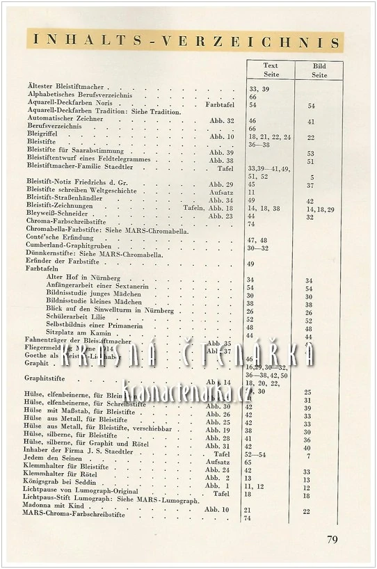 275 JAHRE STAEDTLER - STIFTE 1662 - 1937
