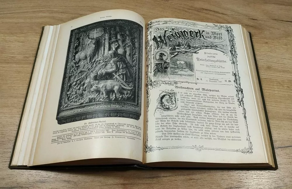 DAS WEIDWERK IN WORT UND BILD, Illustrierte jagdliche Unterhaltungsblätter zur "Deutschen Jäger-Zeitung", Siebzehnter Band 1907 / 1908