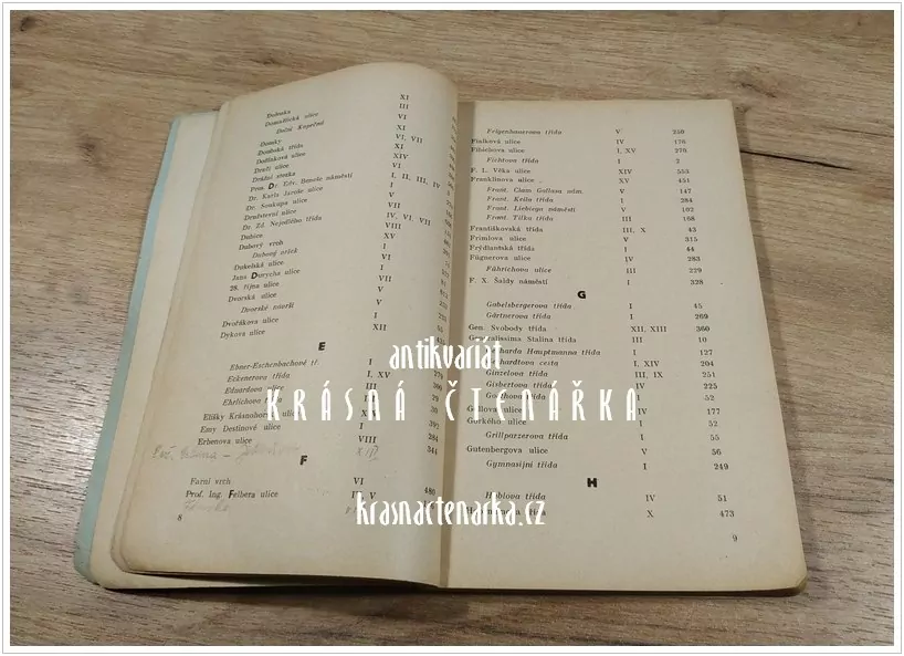 ÚPLNÝ ÚŘEDNĚ SCHVÁLENÝ SEZNAM ULIC A PLÁN MĚSTA LIBERCE