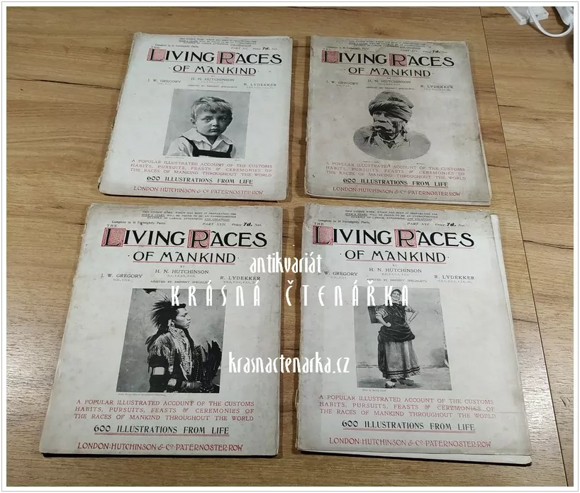 LIVING RACES OF MANKIND II. - XVIII.  (Hutchinson / Gregory / Lydekker)