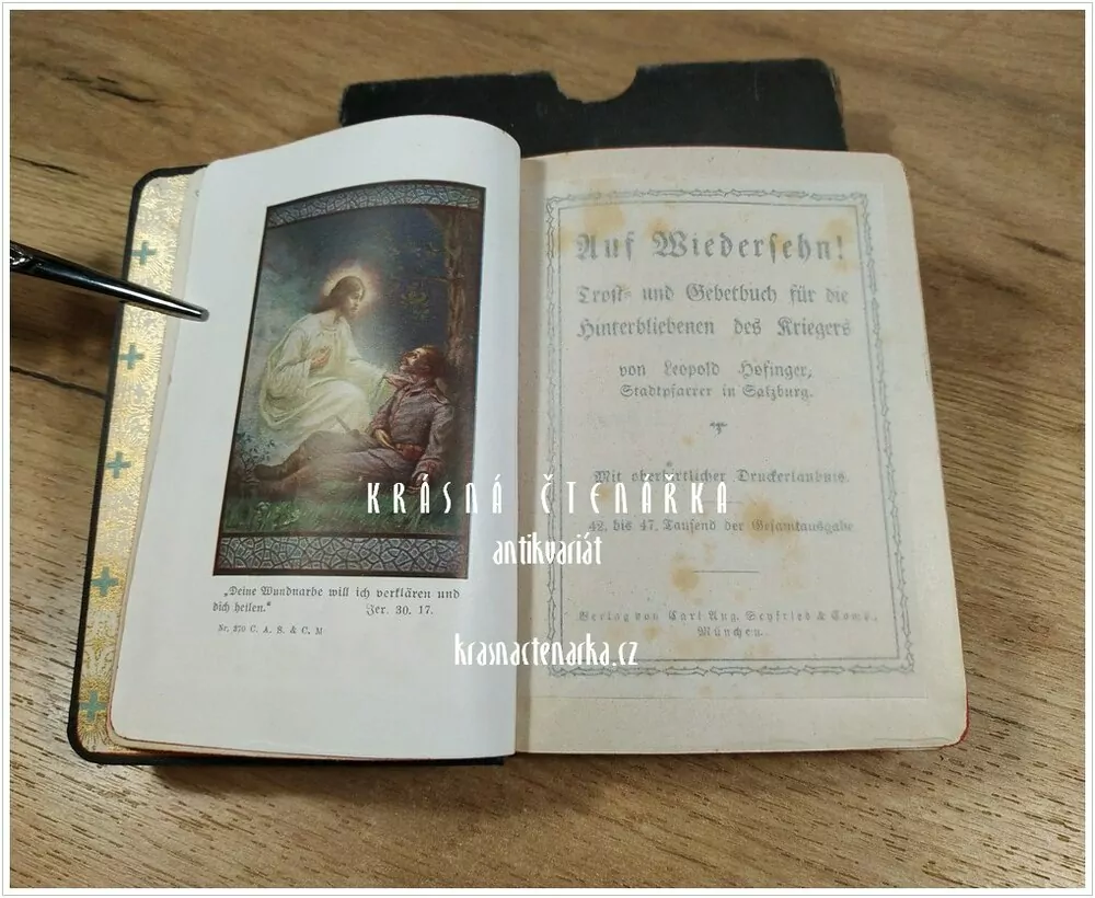 AUF WIEDERSEHN ! Trost- und Gebetbuch für die Hinterbliebenen des Kriegers (Modlitební kniha)