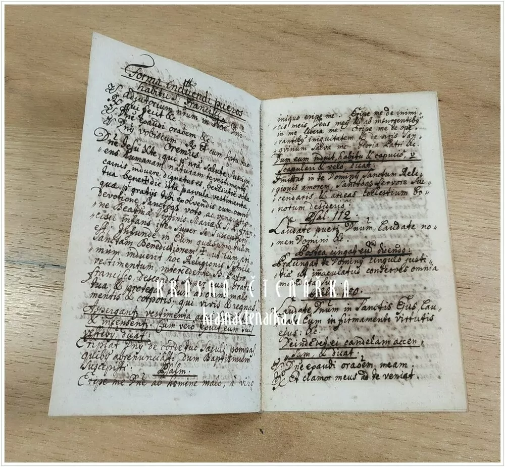 Fragment latinského náboženského textu