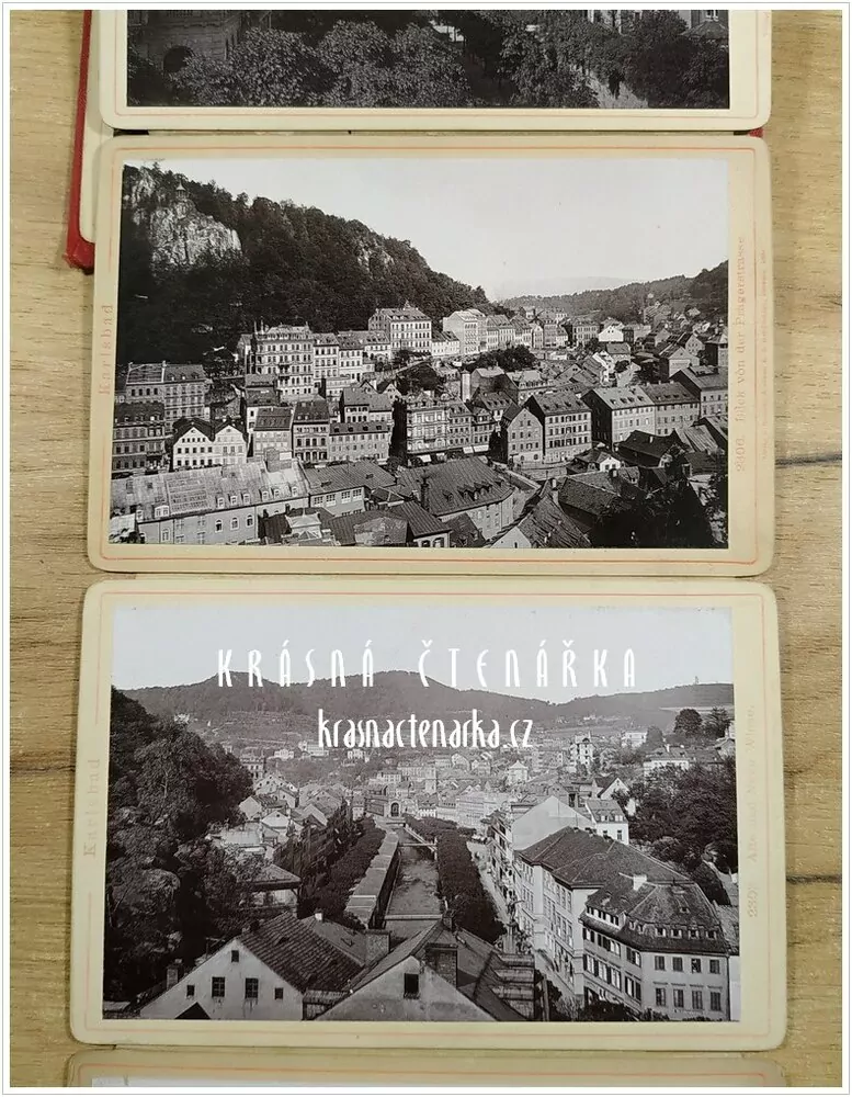 KARLSBAD / KARLOVY VARY, fotografické leporelo (Nakladatelství Römller & Jonas)