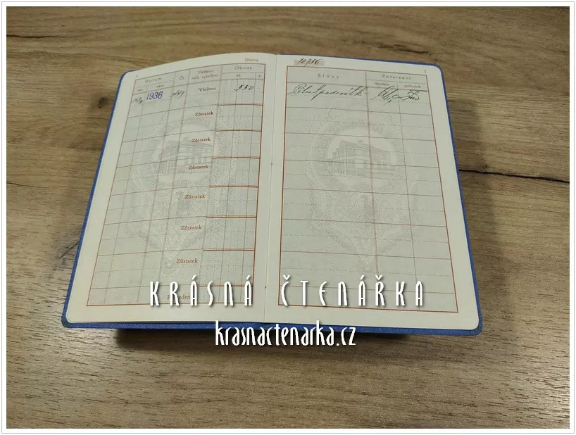 VKLADNÍ KNÍŽKA Občanské záložny, Zlonice