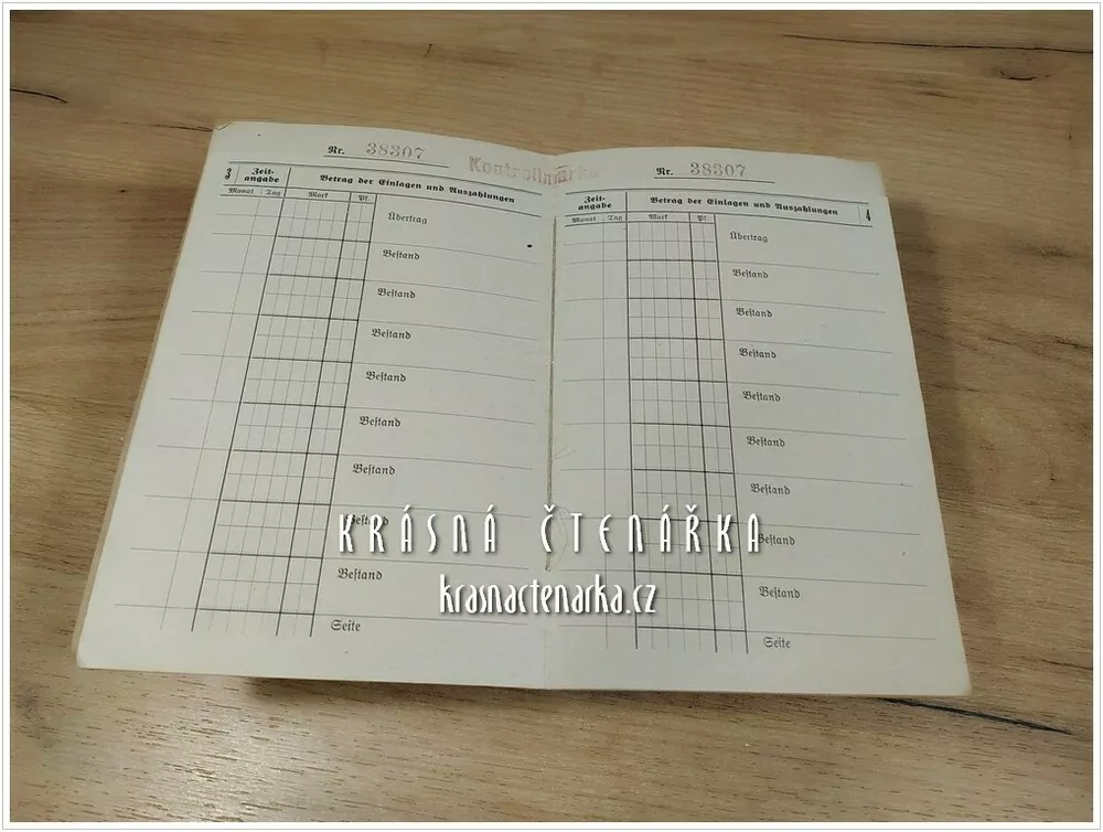 QUITTUNGSBUCH der Städtischen Sparkasse zu Zittau (Žitava)