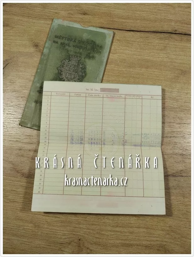 SPOŘITELNÍ KNÍŽKA Městské spořitelny na Král. Vinohradech, Praha