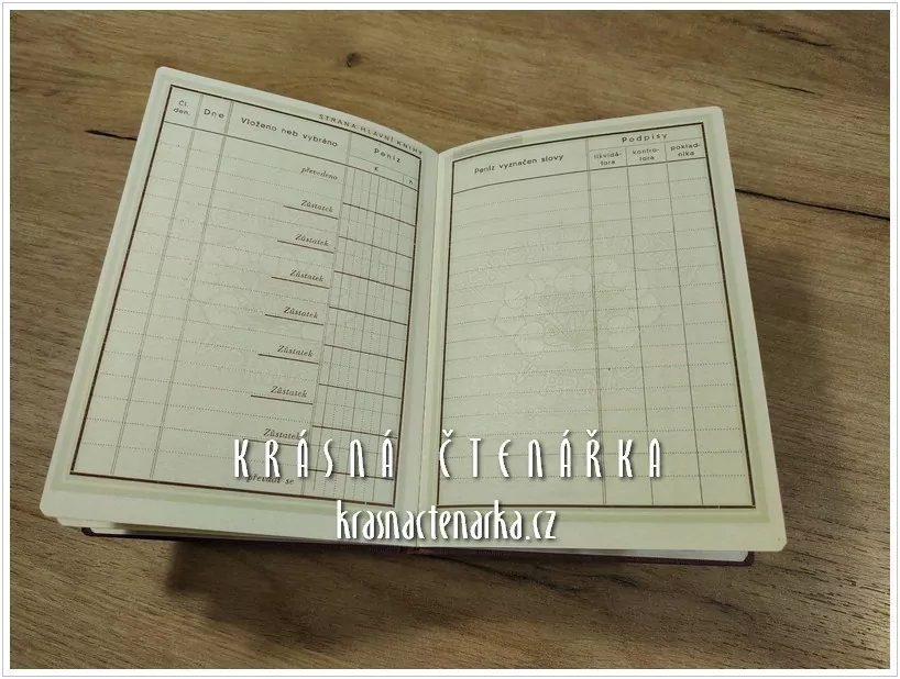 VKLADNÍ KNÍŽKA Ústřední záložny, Praha