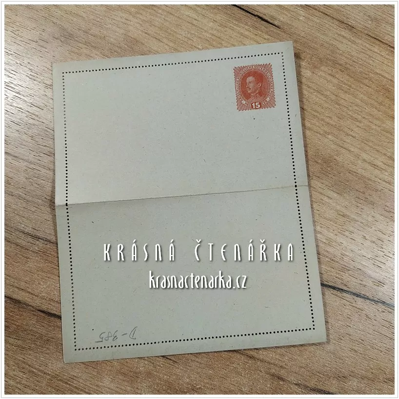 DOPISNICE Zálepka s vytištěnou poštovní známkou