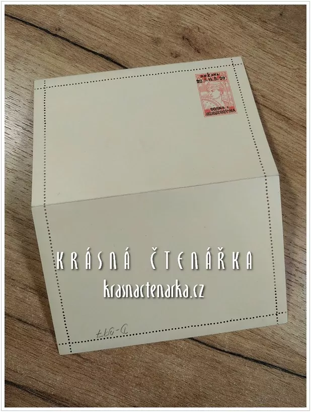 DOPISNICE Zálepka s vytištěnou poštovní známkou