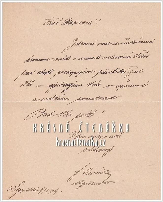 DOPISNICE Zálepka, razítko TÝNIŠTĚ