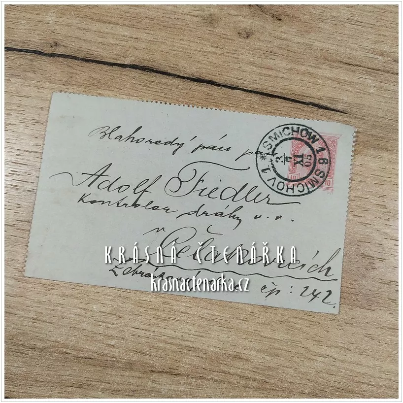 DOPISNICE Zálepka, razítko SMÍCHOV