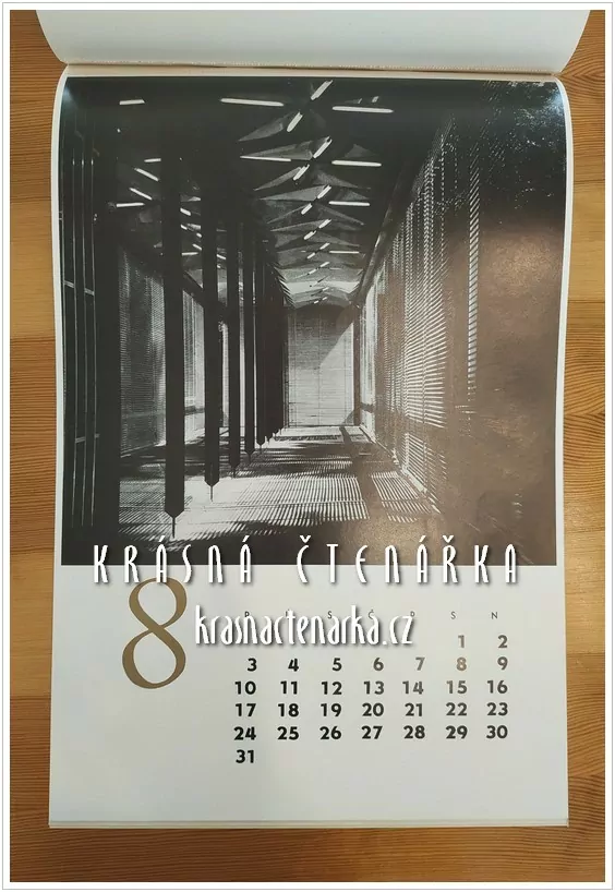 Nástěnný kalendář LIBEREC 1975 (architektonické návrhy)