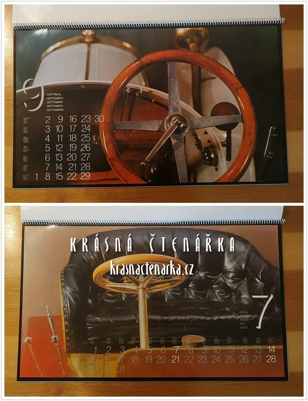 Nástěnný kalendář LAURIN & KLEMENT 1974