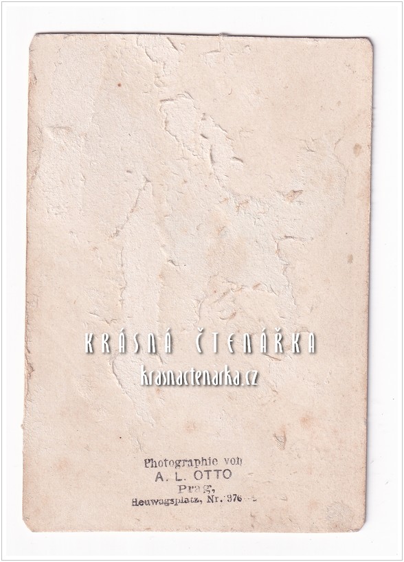 Fotografická vizitka: DŽENTLMEN (Atelier August Ludwig Otto, Praha)