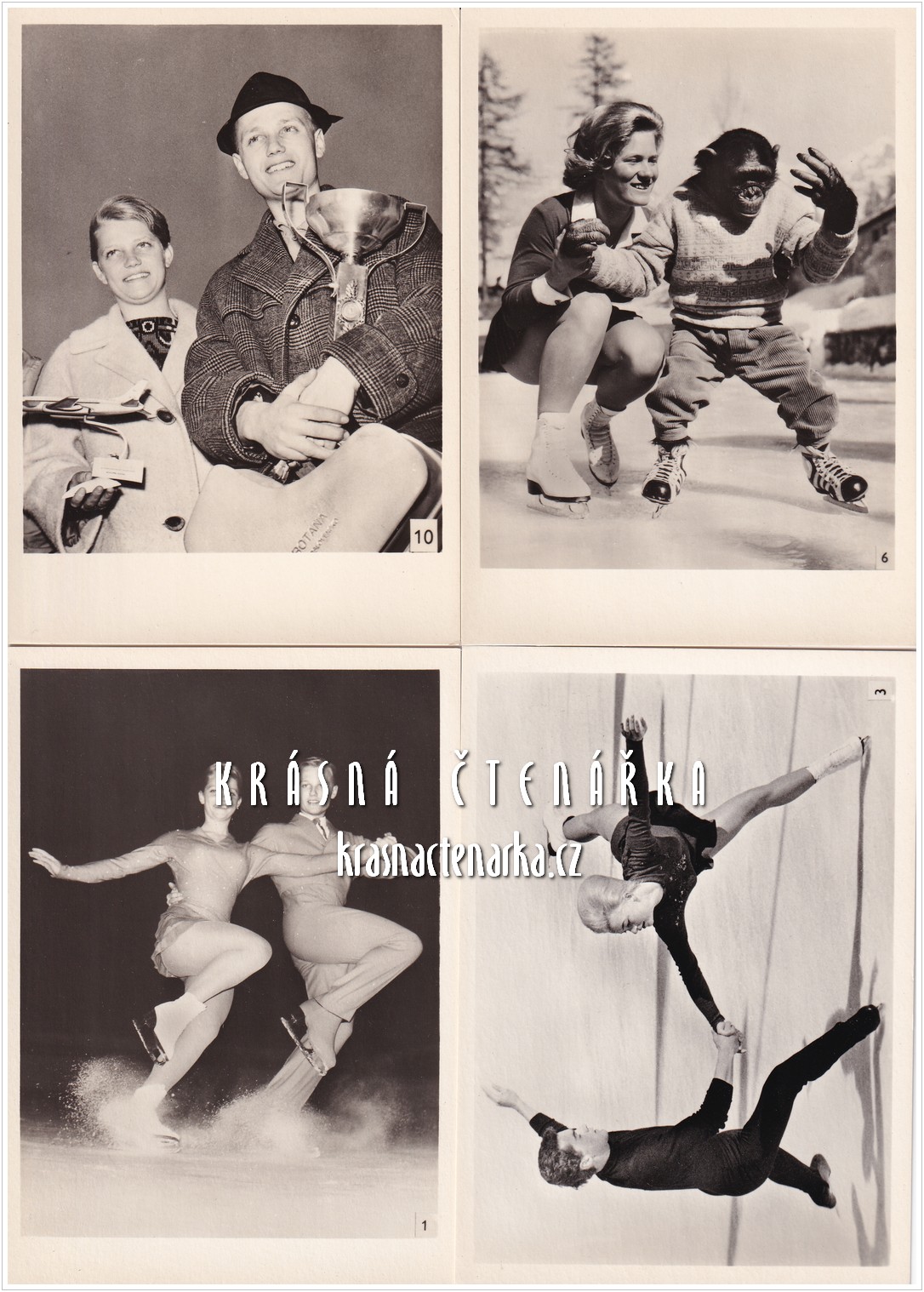 MISTROVSTVÍ SVĚTA V KRASOBRUSLENÍ 27.2. - 3.3. 1963, 12 ks