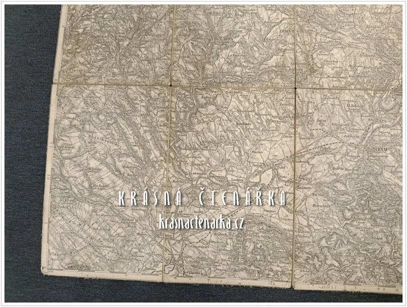 Spezialkarte der österreichisch-ungarischen Monarchie – TURNOVSKO (Lechner, cca 1900)