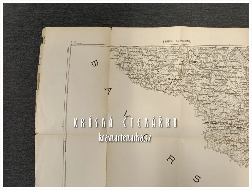 Mapa: BROD NAD LESY a SVATÁ KATEŘINA  a okolí (Jaroslav Bursík / Jan Srp)