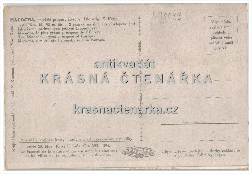 PROPAST MACOCHA, Moravský kras