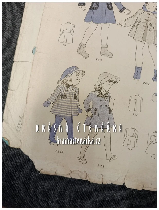 DĚTSKÁ MÓDA Zima 1948, Vydavatel Karel Berner, módní časopisy