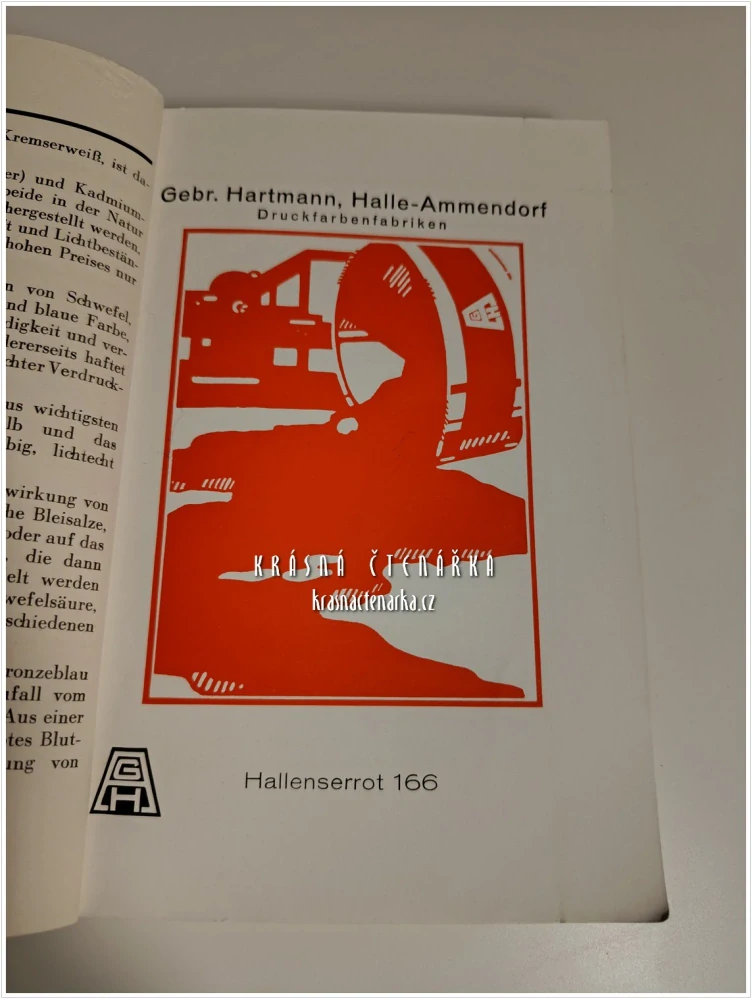 VOM DRUCKEN UND VOM DRUCKFARBEN (Gebr. Hartmann, Druckfarbenfabriken, Halle/Saale-Ammendorf) | Historie a technika tisku a výroba tiskových barev