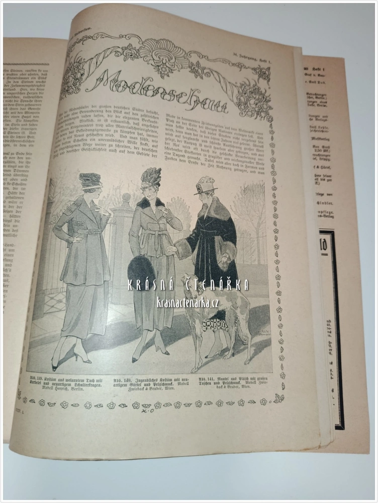 RECLAMS UNIVERSUM, Moderne illustrierte Wochenschrift 1917/1 | Časopis s módní přílohou