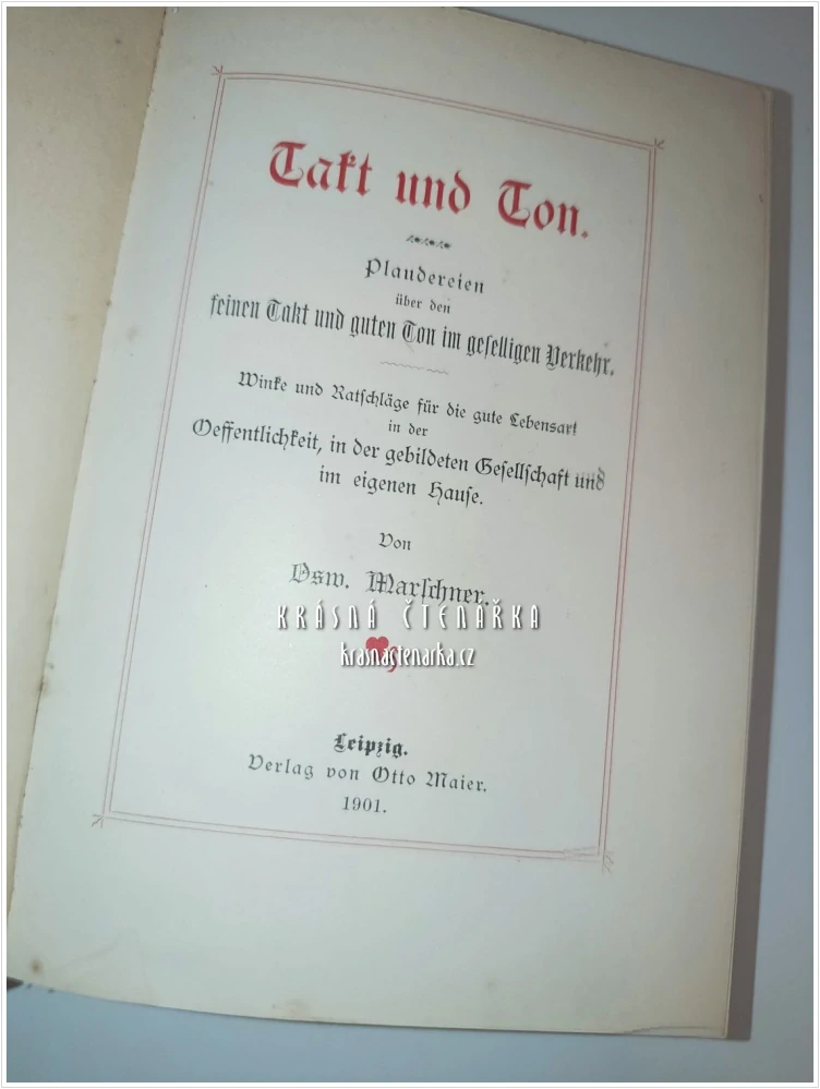 TAKT UND TON IN ALLEN LEBENSLAGEN (Oswald Marschner)