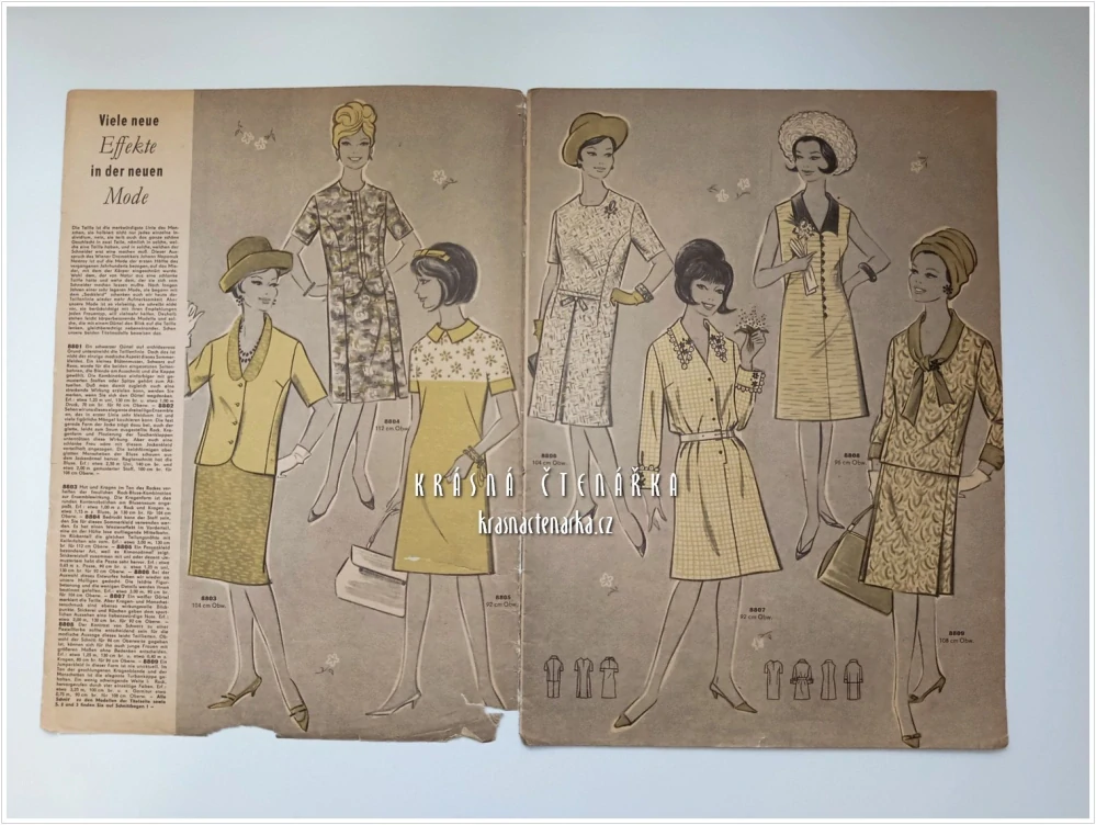 MODE UND SCHNITT Heft 088/1966| Módní časopis s krejčovskými střihy z NDR