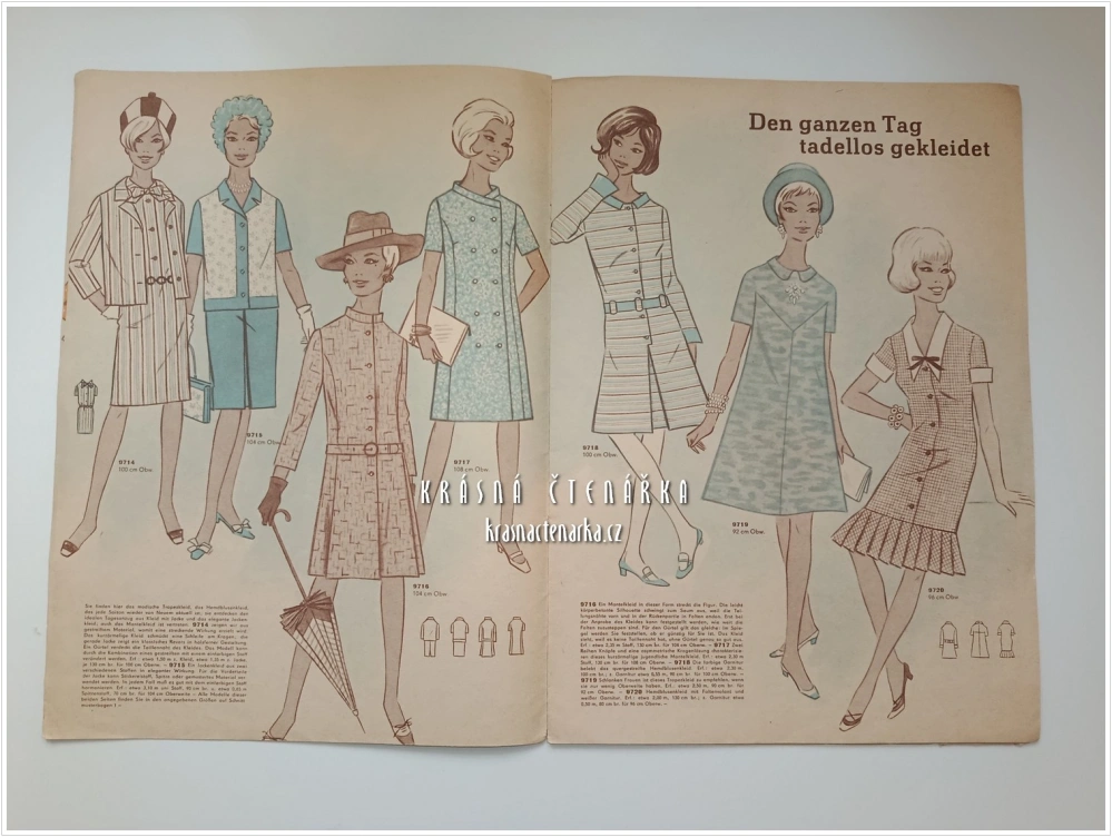 MODE UND SCHNITT Heft 097 / 1968 | Módní časopis s krejčovskými střihy z NDR