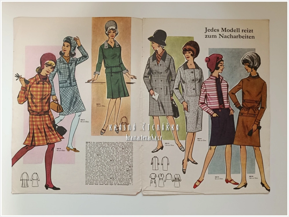MODE UND SCHNITT Heft 096/1967 | Módní časopis s krejčovskými střihy z NDR