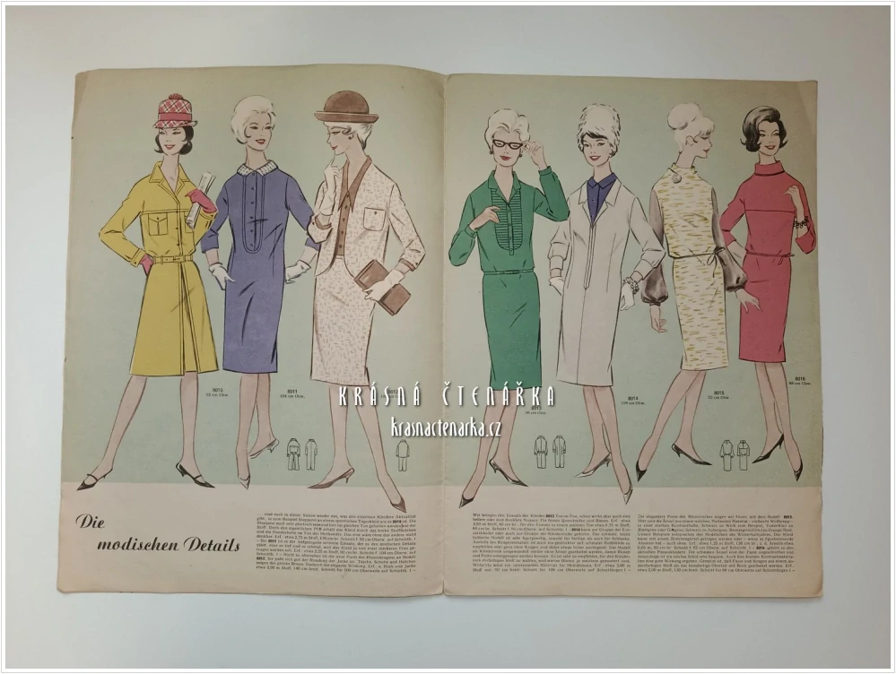 MODE UND SCHNITT Heft 080/1964 | Módní časopis s krejčovskými střihy z NDR