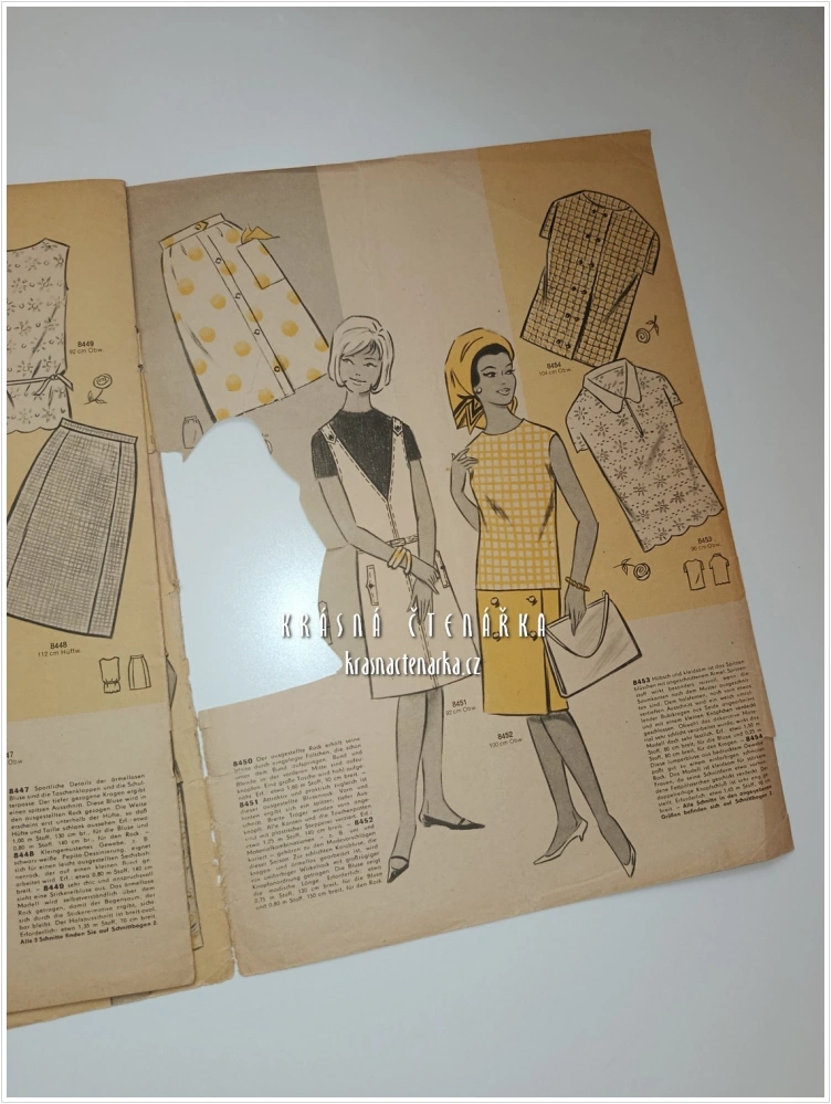 MODE UND SCHNITT Heft 084/1965 | Módní časopis s krejčovskými střihy z NDR
