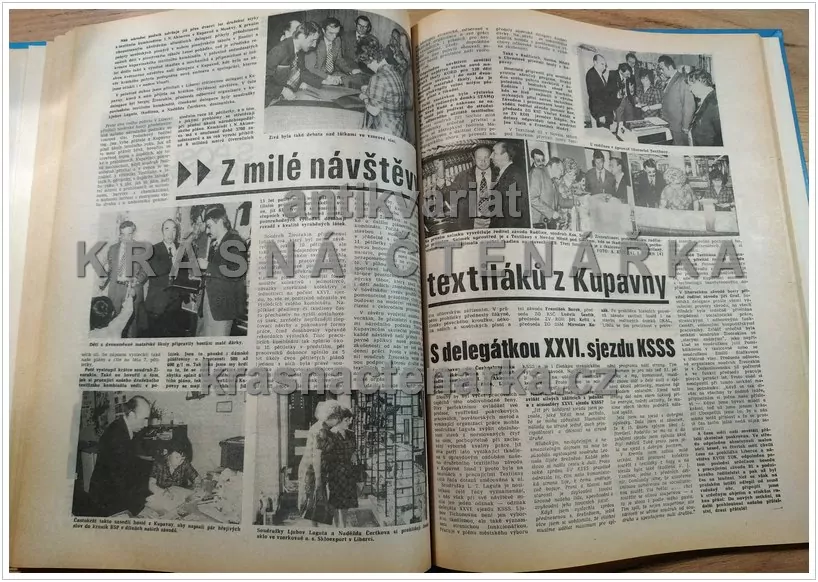 Časopis VLNAŘ, ročník XXXII, časopis pracovníků n. p. Textilana