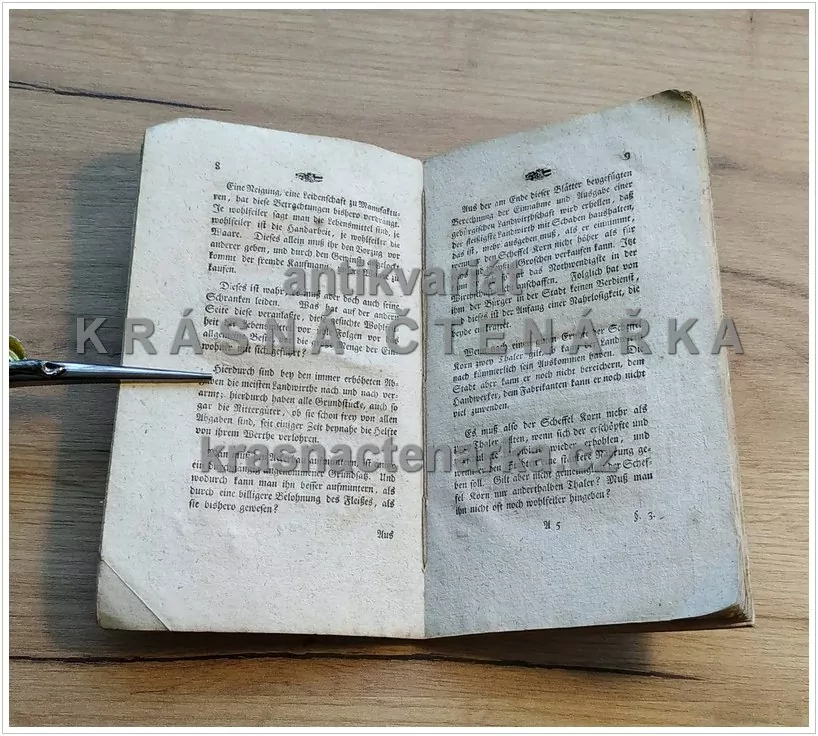 Ein einziger Gedanke über die Verbesserung der LANDWIRTHSCHAFTEN , und daraus fließendes stärkeres Gewerbe in Städten, vydáno 1775