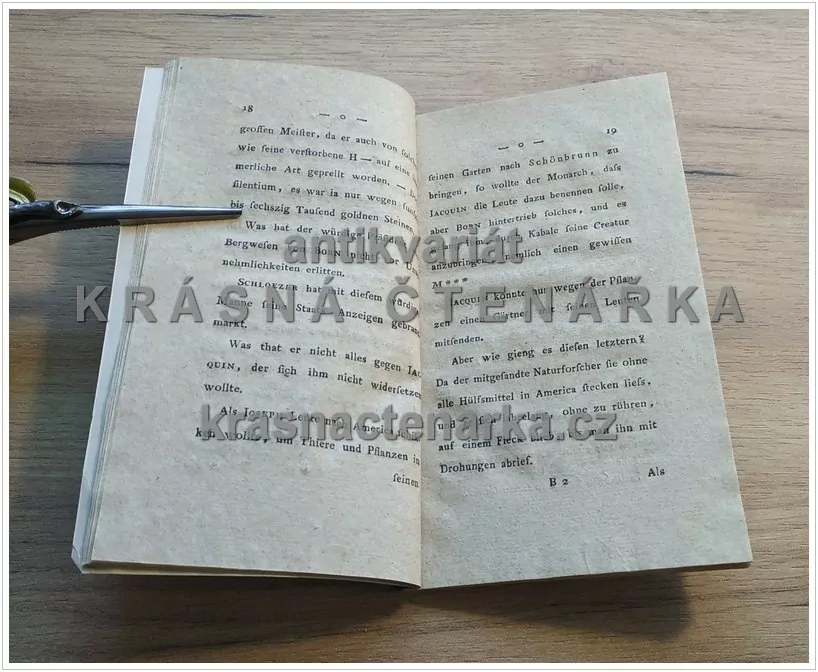 UEBER DIE MEDICINISCH PHYSISCHEN LEHRANSTALTEN DER GANZEN WELT, erstes Stück, vydáno 1796