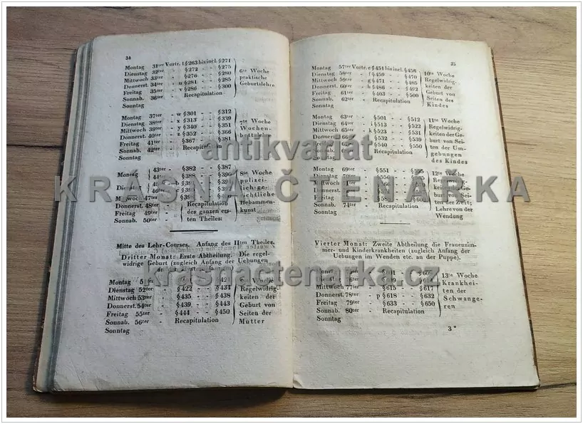 BEMERKUNGEN ÜBER DAS LEHRBUCH DER GEBURTSKUNDE FÜR DIE HEBAMMEN (Schmidt Joseph Herrmann) (porodnictví), vydáno 1839