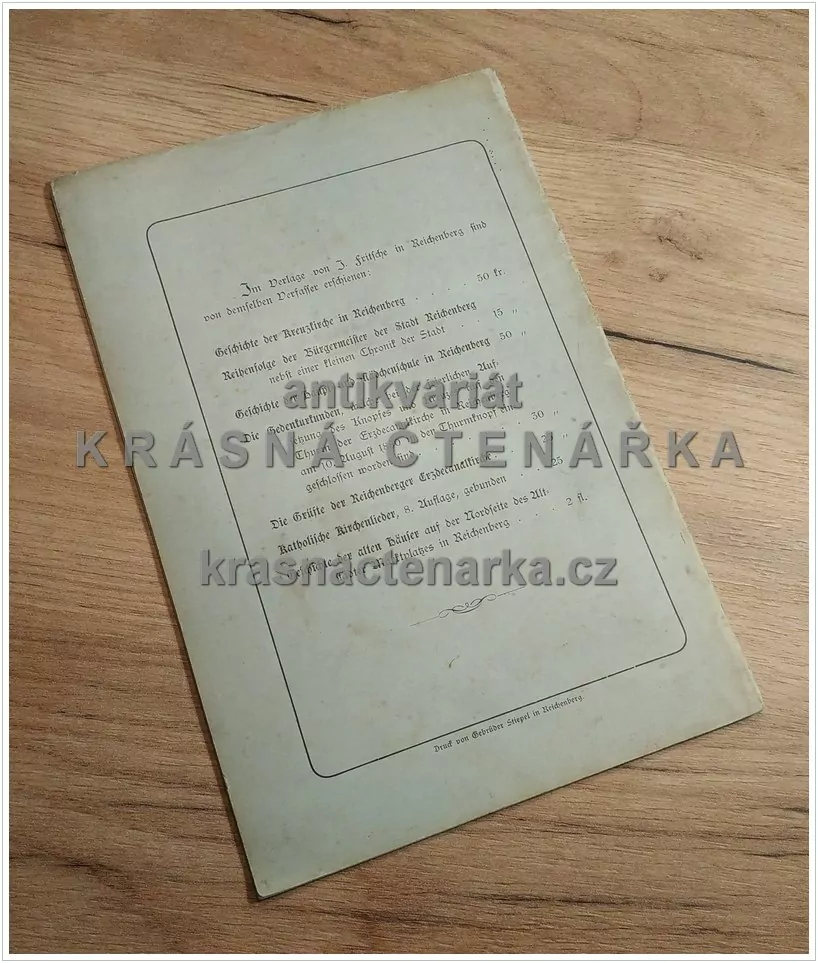 GESCHICHTE DES ALTEN FOUSEK´SCHEN HAUSES NR. 2-1, SCHÜTZENGASSE NR. 2 IN REICHENBERG (Fouskův dům, Liberec)
