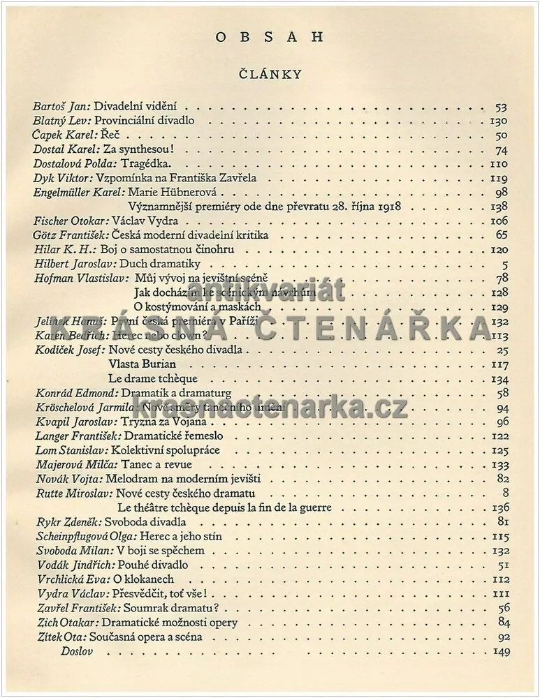 NOVÉ ČESKÉ DIVADLO 1918 - 1926 (Sborník dramatického svazu) (Kodíček Josef / Rutte Miroslav)